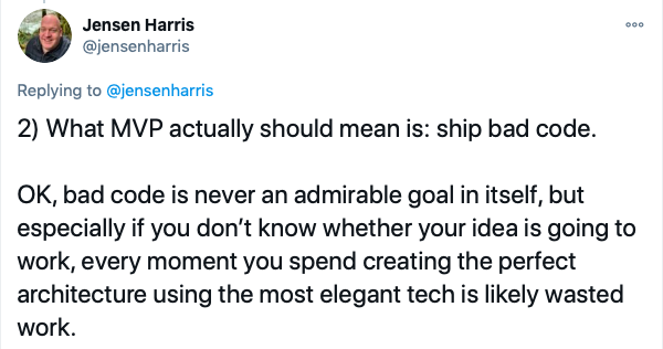 Screeshot of Jensen Harris tweet